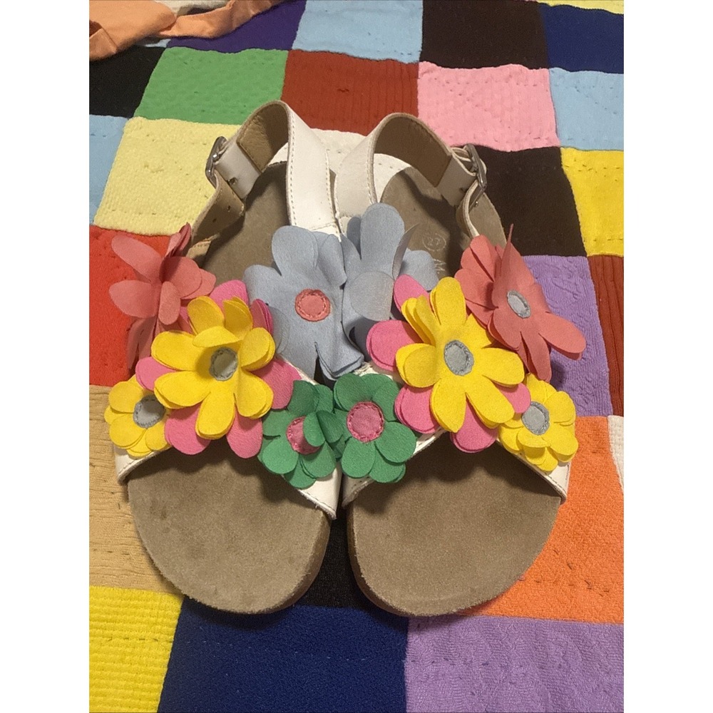 Mini Biden Girls Flower Sandals Size 27
